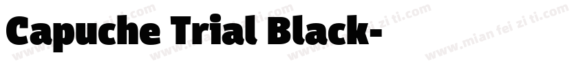 Capuche Trial Black字体转换